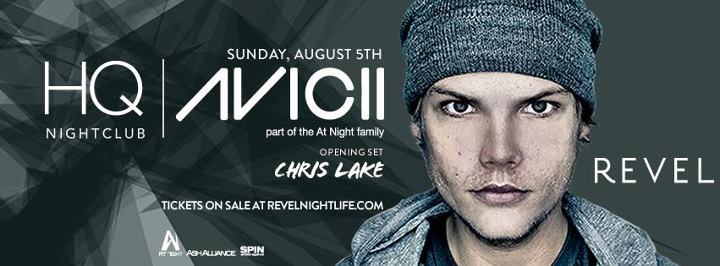 avicii live at HQ nightclub in Atlantic City on Sunday August 5th, 2012